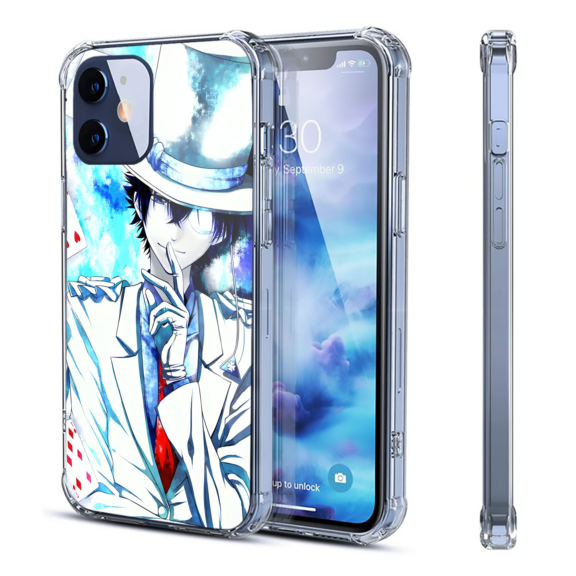 （画像用） 名探偵コナン Detective Conan 【iPhone 12シリーズ対応】透明スマホケース（クリアソフトケース）